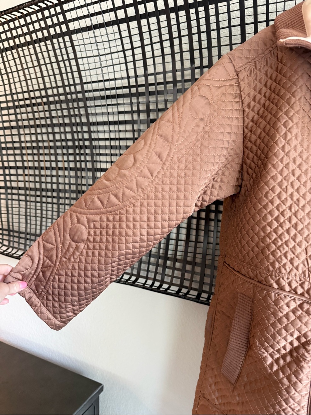 Anthropologie Embroidered Hooded Anorak Coat - Picture 5 of 9